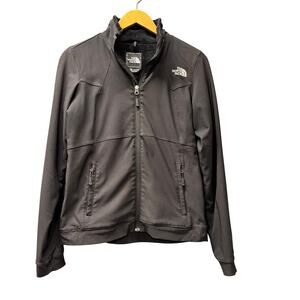 The North Face Jacket Womens Small Black Softshell Furry Fleece Liner + Pockets